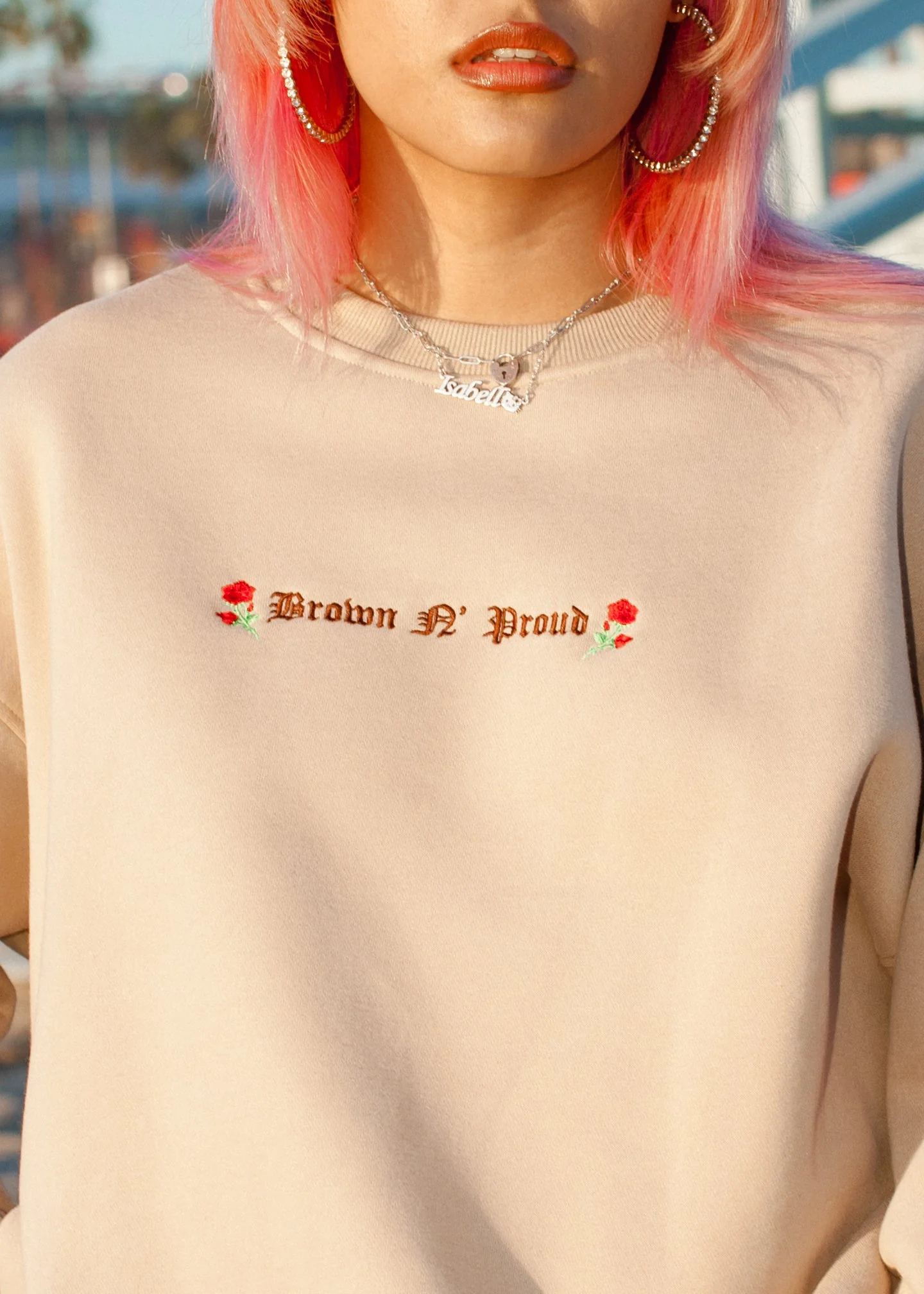 Brown 'N Proud Embroidered Sweater - Image 3
