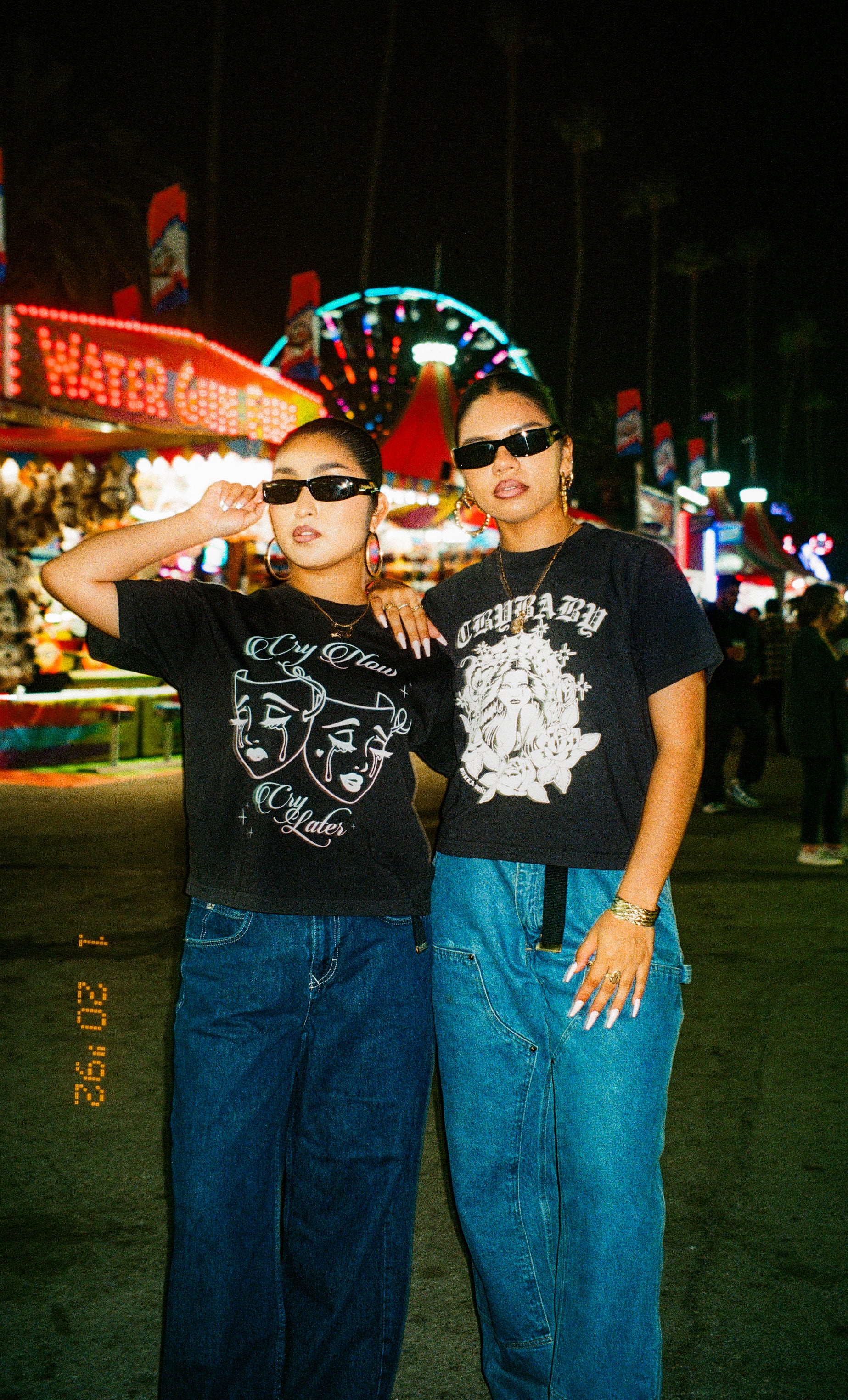 Cry Now Boxy Tee - Off Black - Image 3