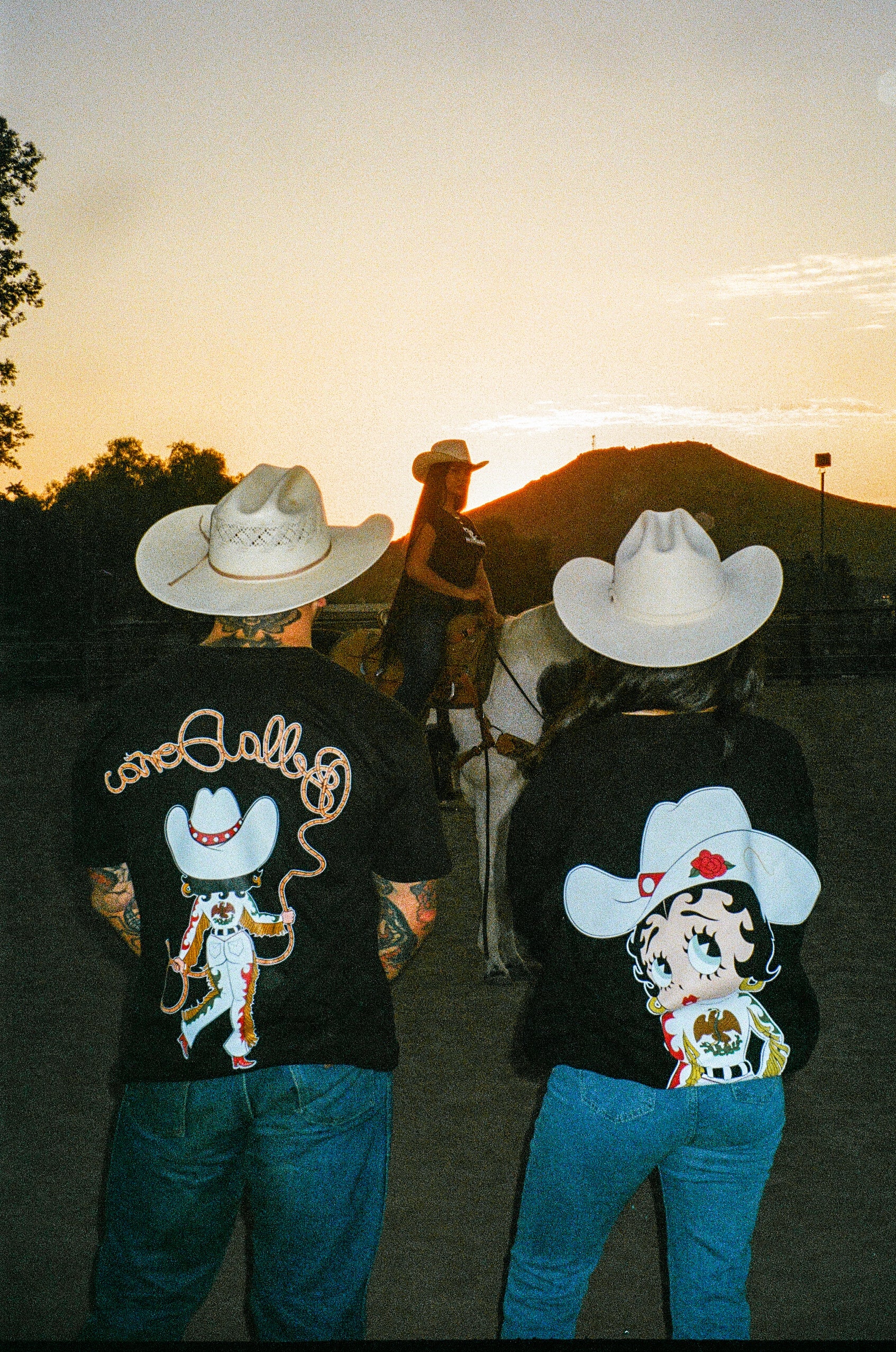 Cowgirl Betty Boop Sweater - Black - Image 4