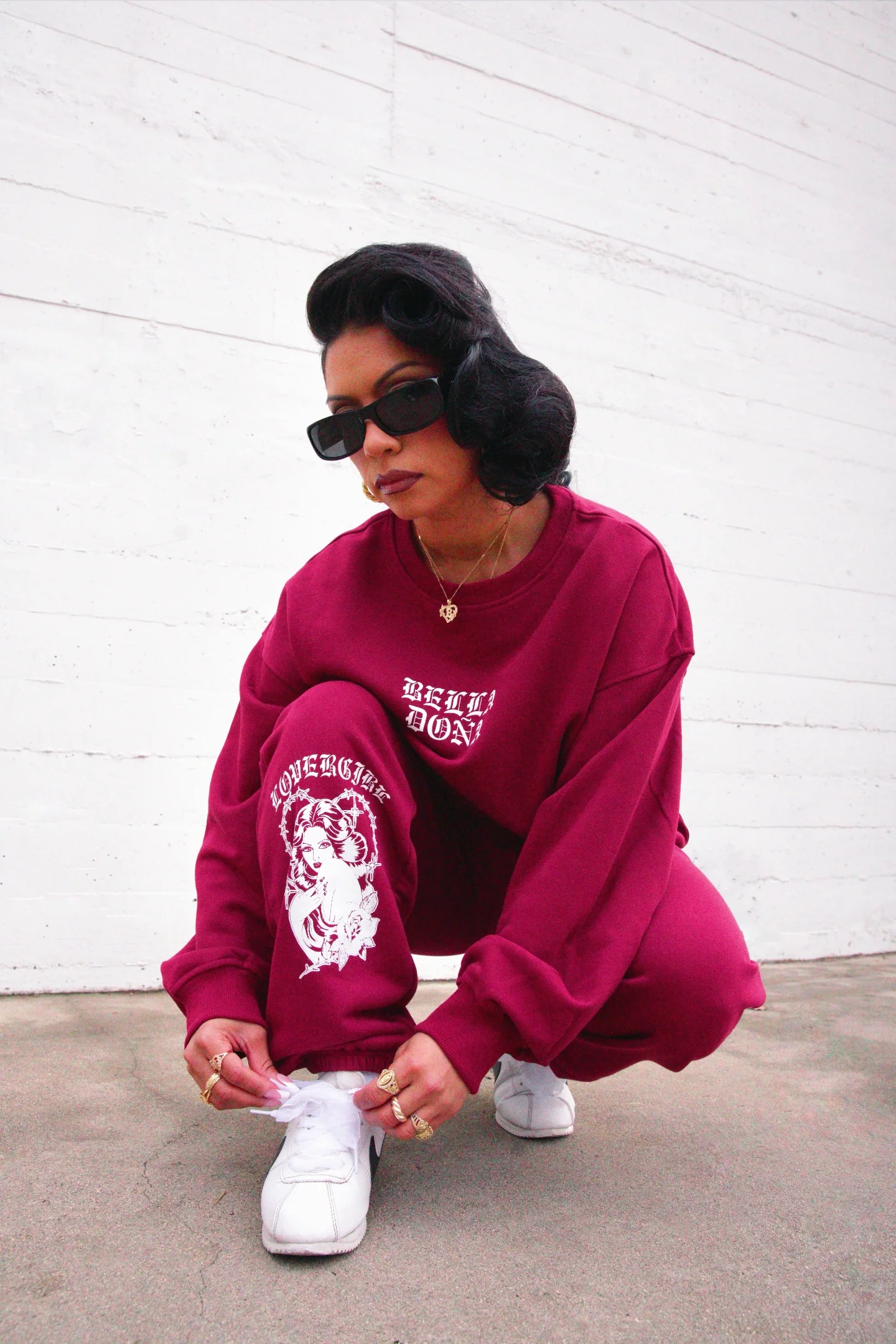 Lovergirl Lightweight Sweater - Burgundy - Image 4